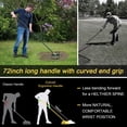 thumbnail image 3 of Colwelt Lawn Leveling Rake 31''×10'', Hefty Lawn Leveler Rake for Grass Soil, Leveling Rake for Lawn with 72'' Ergonomic Curved End Grip Long Handle, Levelawn Tool Leveling Soil, 3 of 9
