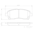 thumbnail image 2 of Balatas Delanteras marca brembo para Toyota Avanza Premium 2007-2019, 2 of 5