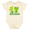thumbnail image 3 of Inktastic 1st Birthday Prince Frog Boys Baby Bodysuit, 3 of 5