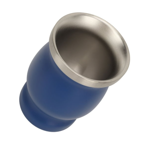 Stainless Steel Yerba Mate Cup, 8oz Double Wall Yerba Mate Gourd with Spoon and Straw for Home Office