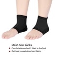 thumbnail image 5 of Moisturizing Heel Socks,Heel Moisturizing Socks Vented Moisturizing Gel Heel Sleeves Gel Lined Toeless Spa Socks to Heal and Treat Dry, Cracked Heels While You Sleep(black), 5 of 5