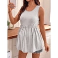 thumbnail image 2 of Beaisland 3 Pack Women Maternity Tank Tops Sleeveless Pregnancy Tank Shirts Postpartum Tops Basic Shirts Summer, 2 of 7