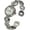 Silver, variant on Blekon Collections Japanese Quartz Womens Elegant 25mm Case Rhinestone Bezel Metal Cuff Watch