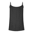 thumbnail image 5 of KHONTS Flowy Camisole for Women Scoop Neck Spaghetti Strap Casual Pleated Basic Tank Tops Black XXL, 5 of 5