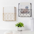 thumbnail image 3 of Wall Mounted Bookshelf Door Hanging Organizers Wall Magazine Book Shelves Hanging Wall Files Wire Wa, 3 of 5