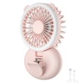 thumbnail image 1 of Ventilador de clip Ventilador de enfriamiento de mano recargable eléctrico Enfriador portátil ajustable para el hogar al aire libre, Rosa Inevent HA004680-01B, 1 of 6