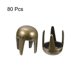 thumbnail image 3 of Uxcell 80Pack Remaches Redondos de Bronce, Picos de Latón de 2mm para DIY Ropa, Cinturones, Bolsas, Zapatos y Artesanía en Cuero, 3 of 7