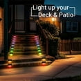 thumbnail image 2 of DAYBETTER Solar Deck Lights Outdoor 6 Pack, Solar Step Lights Waterproof Led Solar lights for Outdoor Stairs, Step , Fence, Yard, Patio, and Pathway(RGB), 2 of 6