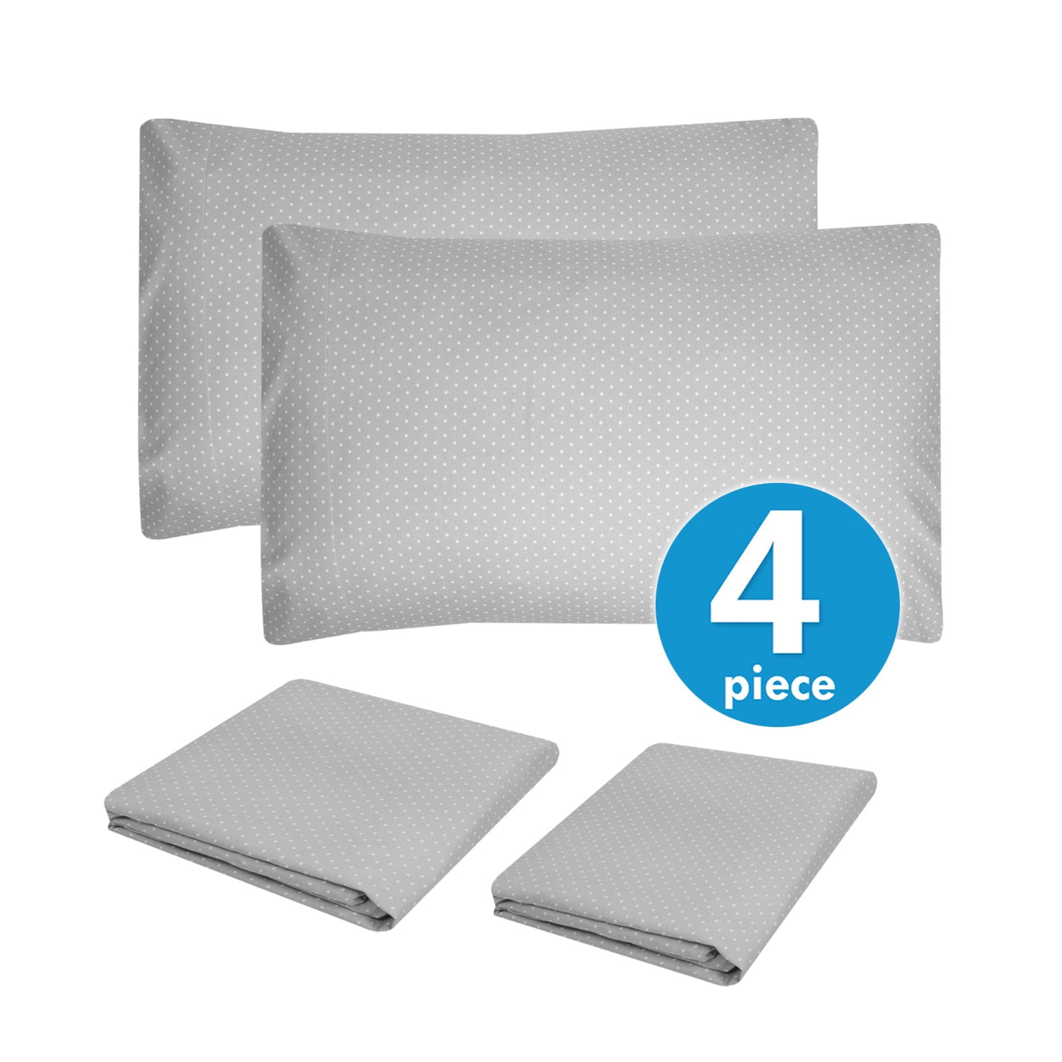 Sweet Home Collection 1800 Series Pin Dot Print Microfiber Sheet Set - Queen