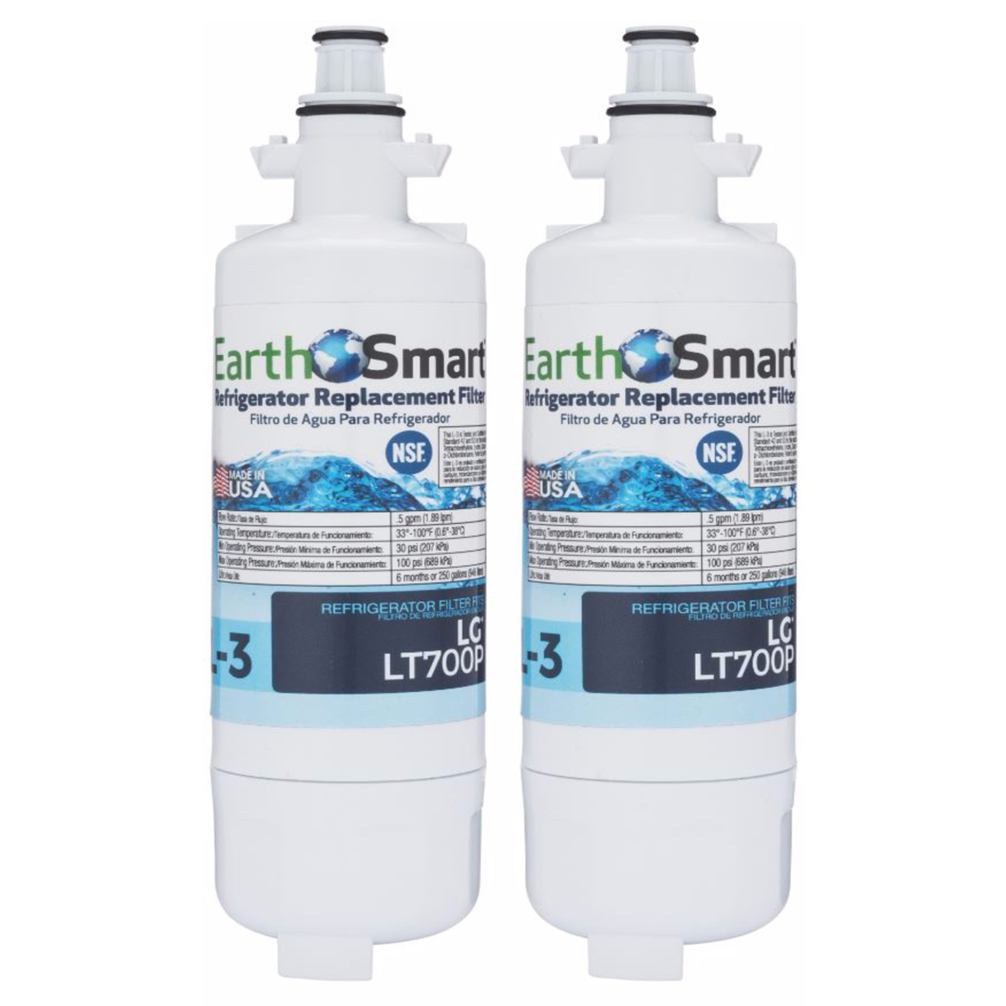 EarthSmart L-3 Refrigerator Replacement Filter For LG LT700P