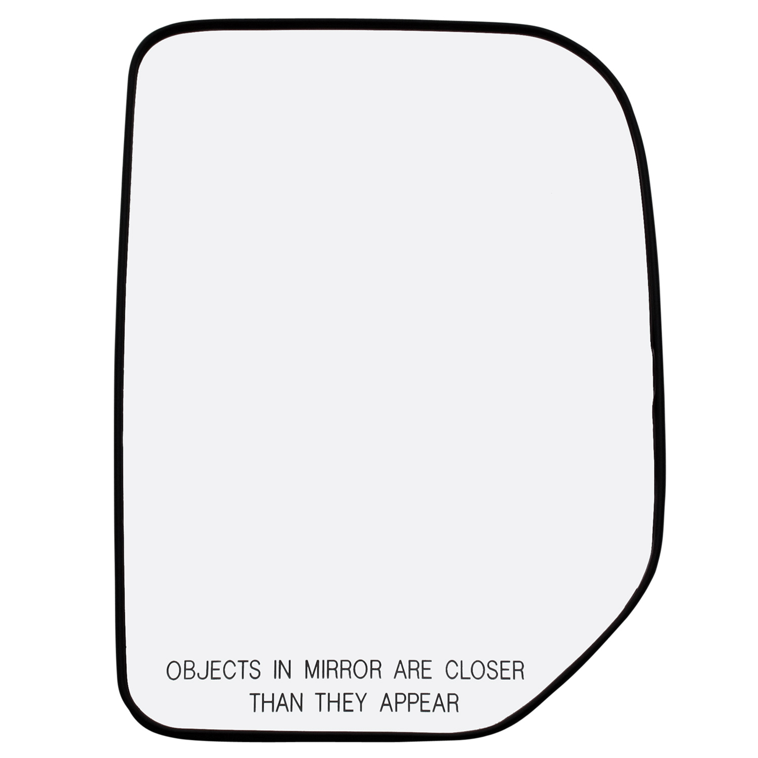 Passenger Side Door Mirror Glass Replacement with Plastic Backing Fits