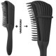 thumbnail image 5 of Cepillo desenredante para cabello rizado natural con suave eliminación de nudos y definición de rizos, color negro., 5 of 5