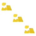 thumbnail image 1 of Juego de alfombras de baño de secado rápido Naiovety 3 uds PU antideslizante Amarillo, 1 of 6
