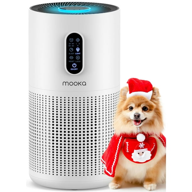 Purificador de aire MOOKA B-D03 para habitaciones grandes de hasta 1500 pies cuadrados con aromaterapia