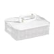 thumbnail image 2 of Recipiente para albóndigas, caja para conservar alimentos, multiusos para fiestas, barbacoas y fideos. Blanco 2 capas, 2 of 9