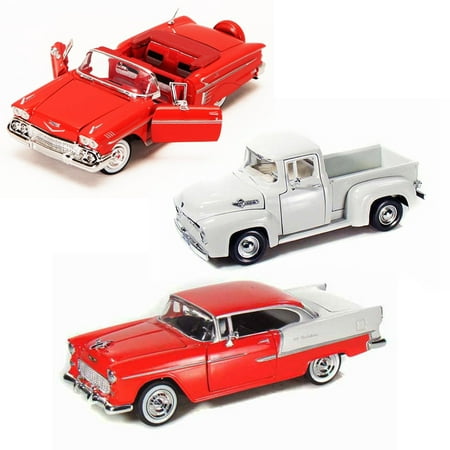 Best of 1950s Diecast Cars - Set 93 - Set of Three 1/24 Scale Diecast Model (Best 3 Cylinder Cars)