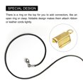 thumbnail image 4 of Fold Over Cord Ends, 4.5x11mm Cap Clasp Tips for DIY Craft Making, Gold Tone 600Pack, 4 of 6