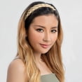 thumbnail image 4 of 5 Strands Synthetic Hair Braided Headband Hairpiece Classic Chunky Wide Plaited Braids ElasticMulti-Color Headband Ladies Beauty Headwear, 4 of 6