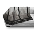 thumbnail image 2 of City Soft Flannel Fleece Blanket, Philadelphia City Rooftop View Through Window Skyline Landmark Rooftop Travel, Cozy Plush for Indoor and Outdoor Use, 50" x 70", Dimgray and Black, by Ambesonne, 2 of 5