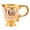 Golden White, variant on Lynono Co.,Ltd Classical Antique Metal Chalices Goblet with Handle Retro Embossing Small Shot Glass Wine Cup For Parties And Collectors