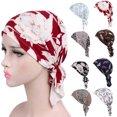 thumbnail image 1 of Koszal Mode Imprimé Femmes Musulman Élastique Turban Coton Chapeau Tête Wrap Chimio Cap, 1 of 7