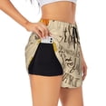 thumbnail image 2 of Bixox Women's Thanksgiving With A Grateful Heart pattern 2 in 1 Running Shorts - Lightweight Athletic Workout Gym Yoga Shorts Liner with Pockets - Large, 2 of 7