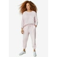 thumbnail image 3 of Ellos Women's Drawstring Waist Fleece Sweatpants, 3 of 6
