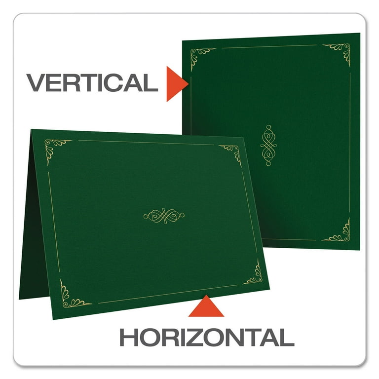 Certificate Holder, 11.25 x 8.75, Green, 5/Pack Certificate Holder, 11.25 x 8.75, Green, 5/Pack
