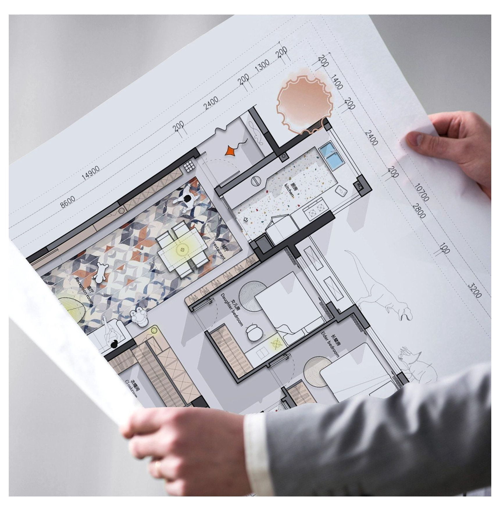 Wide Format Paper 24x150ft, 2 Rolls CAD Plotter Paper, 20lb Bond, 2in Core - Engineering Plans, Architectural Designs, GIS Maps