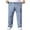 Light Blue, variant on Coorders George Men's Denim Drawstring Pants with Pockets, Elastic Waist Active Stretch Slim Fit Jeans Black, XXXXXL