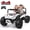 White, variant on TOKTOO 24V Ride on UTV, 2 Seater Battery Powered Ride on Toy, 4 Powerful Wheels, 5.1Mph, Kids Electric Vehicle for Boys Girls with Rainbow LED Lights, Pink