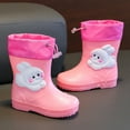 thumbnail image 3 of CAICJ98 Toddler Shoes Cartoon Rain Shoes with Rabbit Design Pink Children's Rain Boots Textured Soles over The Knee Boots Toddler Girls (PK2, 2 Big Kids), 3 of 5