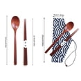 thumbnail image 2 of Kitchen aid Chopsticks, Spoons, Cloth Bag Set, Wooden Tableware Set, Student Portable Outdoor Tableware Set, 2 of 5