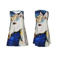 thumbnail image 7 of Uemuo Starry White Horse Pattern Women’s Sleeveless Dress – Casual Summer A-Line Dress, Stylish and Comfortable Sundress for Hot Weather, 7 of 7