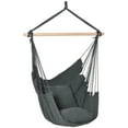 thumbnail image 1 of Outsunny Hammock Chair Swing Hanging Macrame Chair, Dark Grey, 1 of 10