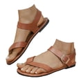 thumbnail image 4 of MKLEKYY Sandalias deportivas para Mujer, de Comercio Exterior, de Talla Grande, Con Clip En La Punta para Mujer, Cómodas, Con Hebilla Plana, de Color Liso, para Playa, 4 of 4
