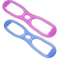 thumbnail image 2 of EeaseCA 2pcs 8 Word Chest Developer Muscle Resistance Bands Silicone Fitness Yoga Workout Pulling Exerciser Pull Rope Body Building Tool (Blue and Purple), 2 of 7
