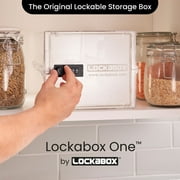 Lockabox One™ Crystal | Premium Lockable Storage Box | 10 Litre Combination Lock Box For Food, Medicine & Home Safety | BPA-Safe