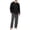 AP16-Black, variant on VV AVEORS Mens Pajama Set Pjs Christmas Plaid Sleepwear Cotton Lightweight Long Sleeve Pjs Soft Comfy Sleep Set With Pocket Dark Blue 3XL