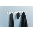 thumbnail image 2 of Franklin Brass R33646K-PMN-R Tri-Hook Rack, 45", Pure White/Matte Nickel, 2 of 6