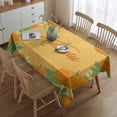 thumbnail image 2 of Thanksgiving Day Tablecloth Wrinkle Resistant Washable Tablecolths Table Covers Welcome Thanksgiving Pumpkin Harvest Table Cloths for Party Picnic Dinner Decor Rectangle,60x84inch, 2 of 5
