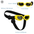 thumbnail image 6 of Luxtrada Dog Sunglasses Dog Goggles Pet Glasses UV Protection Sunglasses Eye Wear Protection with Adjustable Strap for Small Dog White, 6 of 7