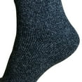 thumbnail image 3 of B&Q 5 Pairs Mens Heavy Duty Winter Socks Thick Thermal Warm Hiking Knit Crew Socks Wool Boot Socks, 3 of 7