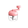 thumbnail image 2 of Handheld Food Chopper & Garlic Grinder, 250ml Capacity Vegetable and Meat Chopper, 3-Speed Manual Food Processor for Salsas & Salad Prep, Kitchen Essentials in Green/Pink/White, 2 of 6