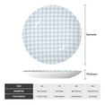 thumbnail image 2 of Balery Blue Checkboard Print Bone China Decorative Plate Ceramic Dinner Plates Art Crafts with Display Stand-6in, 2 of 6