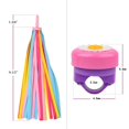 thumbnail image 2 of Bicycle accessories for children - 1 bicycle bell in the shape of a sunflower + 2 colorful bicycle straps, 2 of 5