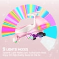 thumbnail image 5 of FanttikRide 12V N7 Ultra Electric Wiggle Car with Pedal, Kids Car, MagicMute™ Motor Swing Car, 2 Speeds, 9 Color Modes, Digital Display, Bluetooth, for Ages 3 and Up, 150 Lbs,  Pinkish White, 5 of 8