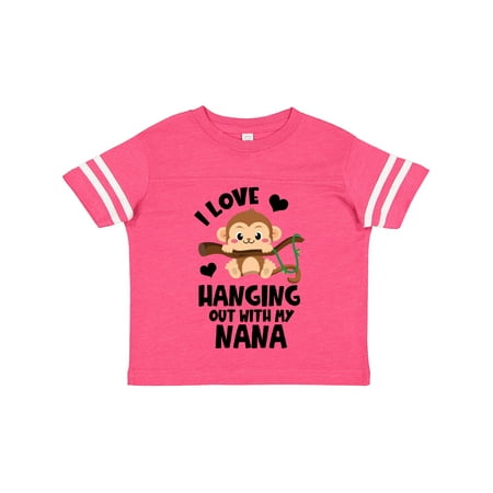 

Inktastic Monkey I Love Hanging out with My Nana Gift Toddler Boy or Toddler Girl T-Shirt