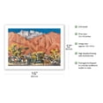 thumbnail image 2 of Palm Springs California - United Air Lines - Vintage Airline Travel Poster by Millard Sheets c.1951 - Bamboo Fine Art 290gsm Paper (Unframed) 12x16in, 2 of 4