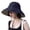 Navy, variant on Wide Brim Sun Hats for Women Summer Uv Protection Beach Hat Fishing Hiking Travel Hat with Chin Strap